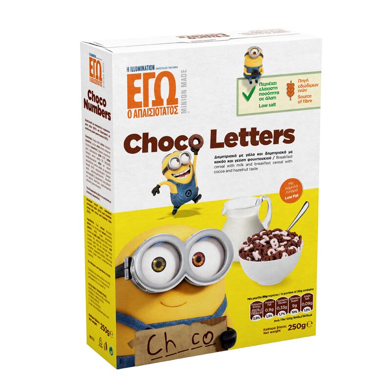 Minions Δημητριακά Choco Letters 250g