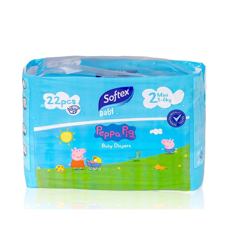 Softex Παιδικές Πάνες Peppa Pig Mini 3-6kg No2 x176